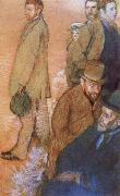 Edgar Degas Six Friends of t he Artist oil painting on canvas